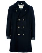 Burberry Brit Wool Coat - Lyst