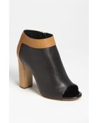 Chloé Peep Toe Bootie - Lyst