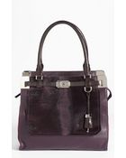 Michael Kors Blake Leather Genuine Calf Hair Satchel - Lyst