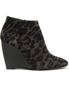 Pierre Hardy Leopard Wedge Bootie - Lyst