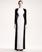 Stella McCartney Colorblock Stretch Gown - Lyst
