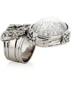 Saint Laurent Arty Oval Ring - Lyst