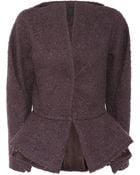 Haider Ackermann Bouclé Wool Blend Peplum Jacket - Lyst