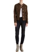 J Brand x Christopher Kane Collarless Denim Jacket - Lyst