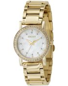 DKNY Womens Goldtone Ion Plated Stainless Steel Bracelet - Lyst
