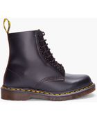 Dr. Martens Black Leather Boots - Lyst
