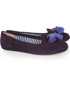 Charles Philip Shanghai Tasseled Suede Loafers - Lyst