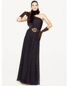 Ralph Lauren Black Label Silk Chiffon Abrianna Dress - Lyst