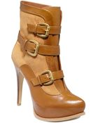 Guess Adelle Platform Booties - Lyst