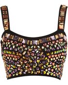 Topshop Jewel Bralet Top - Lyst
