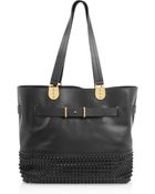 Christian Louboutin Sybil Paris Large Studded Leather Tote - Lyst