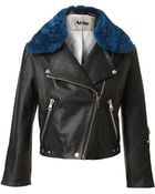 Acne Studios Rita Leather and Shearling Jacket - Lyst