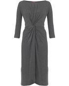 Max Mara Studio Jersey Knot Dress - Lyst