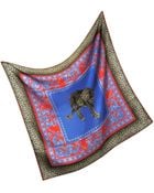 Versace Ornamental Animal Print Silk Square Scarf - Lyst