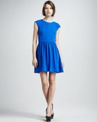 Rebecca Taylor Cap Sleeve Dress - Lyst