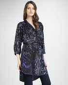 Rebecca Taylor Printed Silk Tunic - Lyst