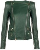 Balmain Leather Biker Jacket - Lyst