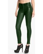 J Brand Lambskin Leather Pants - Lyst