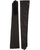 Givenchy Whipstitched Leather Gloves - Lyst