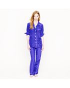 J.Crew Collection Silk Pajama Shirt - Lyst