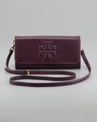 Tory Burch Bombe Clutch Plum - Lyst