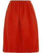 Chloé Stretch Wool Felt Bubble Skirt - Lyst