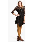 Free People Handkerchief Hem Lace Dress - Lyst