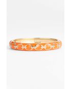 Sequin Deco Equestrian Link Hinged Bangle - Lyst