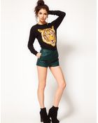 ASOS Collection Asos Leather Shorts - Lyst