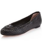 Joan & David Emilie Woven Flat Black - Lyst