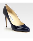 Jimmy Choo Vikki Patent Leather Pumps - Lyst