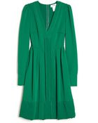 Sonia By Sonia Rykiel Long Sleeve Pleat Dress - Lyst