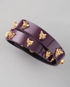 Tory Burch Fox Studded Wrap Bracelet - Lyst