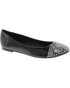 Asos Asos Lover Studded Toe Cap Ballet Flats - Lyst