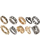 Asos Skull Fangs Mega Ring Pack - Lyst