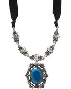 Lanvin Crystal Small Barbara Pendant Necklace - Lyst