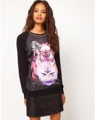 ASOS Collection Asos Sweatshirt with Tiger Necklace - Lyst