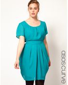 Asos Curve Tulip Dress with Tie Waist - Lyst