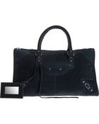 Balenciaga Baby Daim Classic Work - Lyst