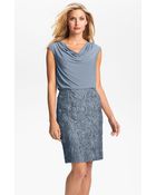 Adrianna Papell Soutache Skirt Blouson Dress - Lyst