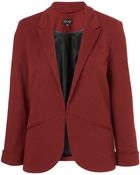 Topshop Ponte Boyfriend Blazer - Lyst