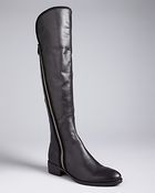 Donald J Pliner Tall Flat Boots Nova Side Zip - Lyst
