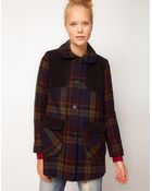ASOS Collection Asos Check Cord Coat - Lyst