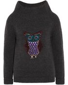 Burberry Prorsum Beaded Wool and Cashmereblend Sweater - Lyst