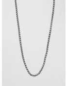 David Yurman Sterling Silver Wheat Chain Link Necklace - Lyst