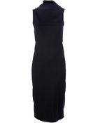 Ann Demeulemeester Draped Back Dress - Lyst