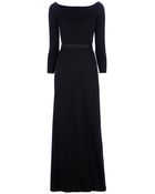 Halston Heritage Belted Maxi Dress - Lyst