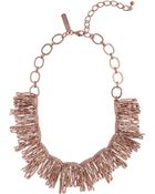 Oscar de la Renta Rose Gold-Plated Necklace - Lyst