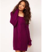 ASOS Collection Asos Cable Jumper Dress - Lyst