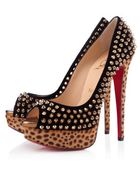 Christian Louboutin Lady Peep Spikes - Lyst